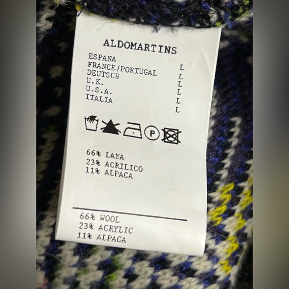 Anthropologie Aldomartins Shanley Plaid Wool Alpaca Colorblock Blanket Coat NWOT - Picture 9 of 13